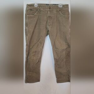 Kuhl Rydr Vintage Patina Dye Brown Stretch Jeans Hiking Gorpcore Outdoors 38x32